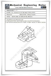 Autocad Assignment Drawings 11